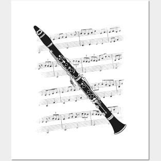 Clarinet Player Clarinetist Woodwind Musician Posters and Art